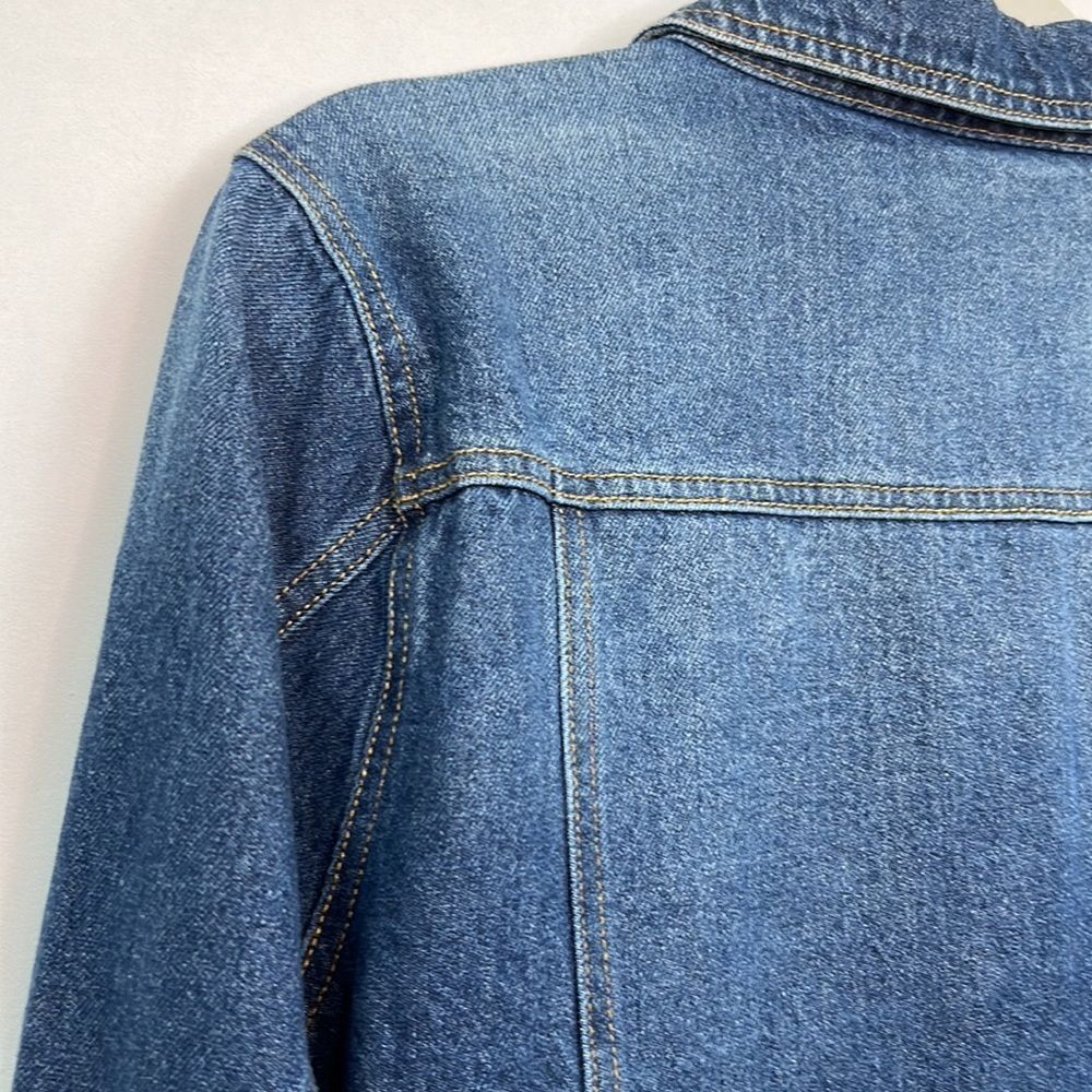 C’est Toi Black Label Blue denim jean jacket cotton size large EUC - Picture 10 of 14